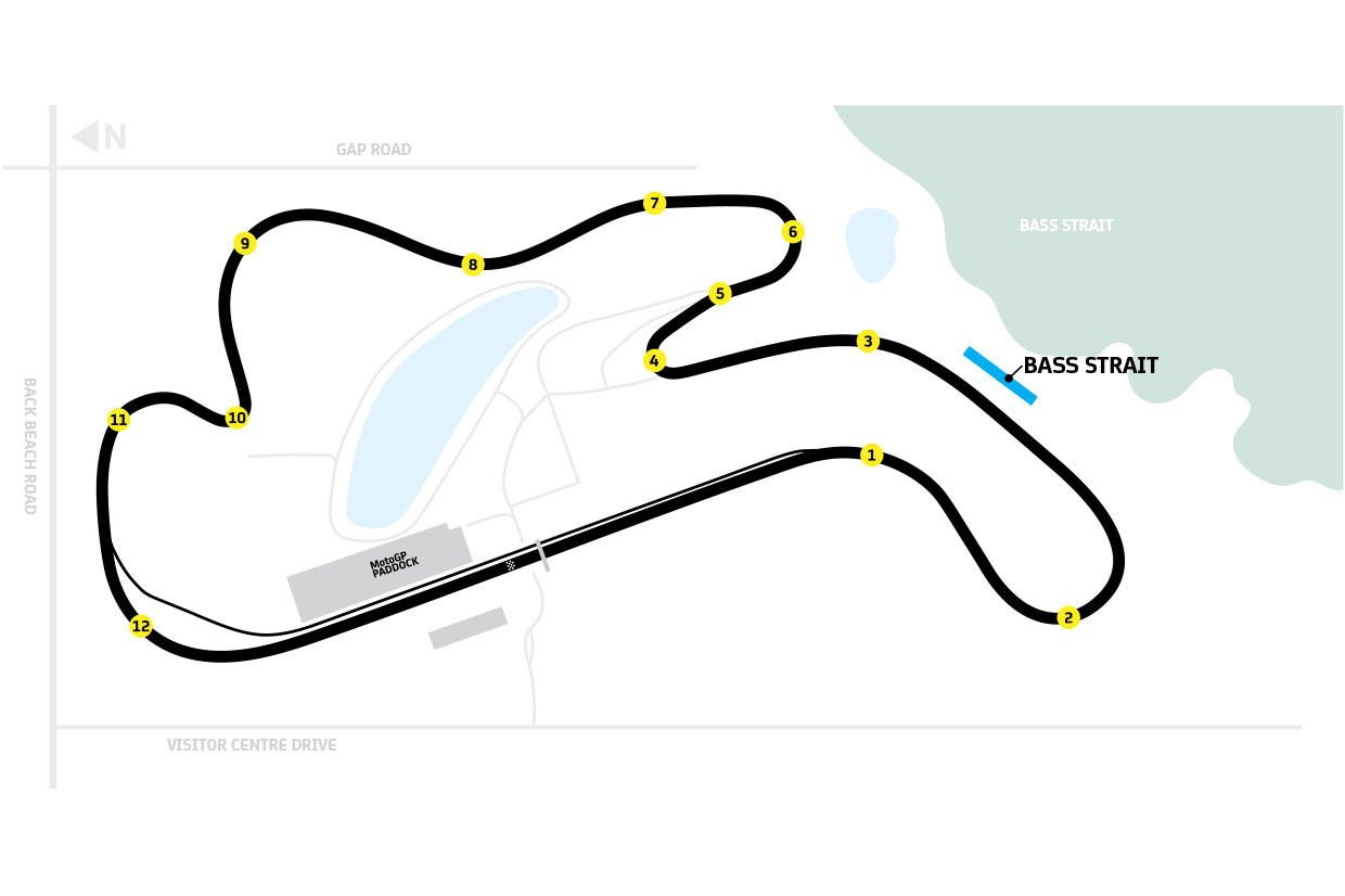 Bass Strait Grandstand Map