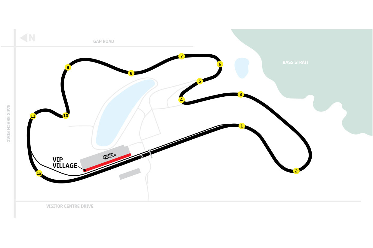 Map of the VIP Village™ Gold Hospitality Suite