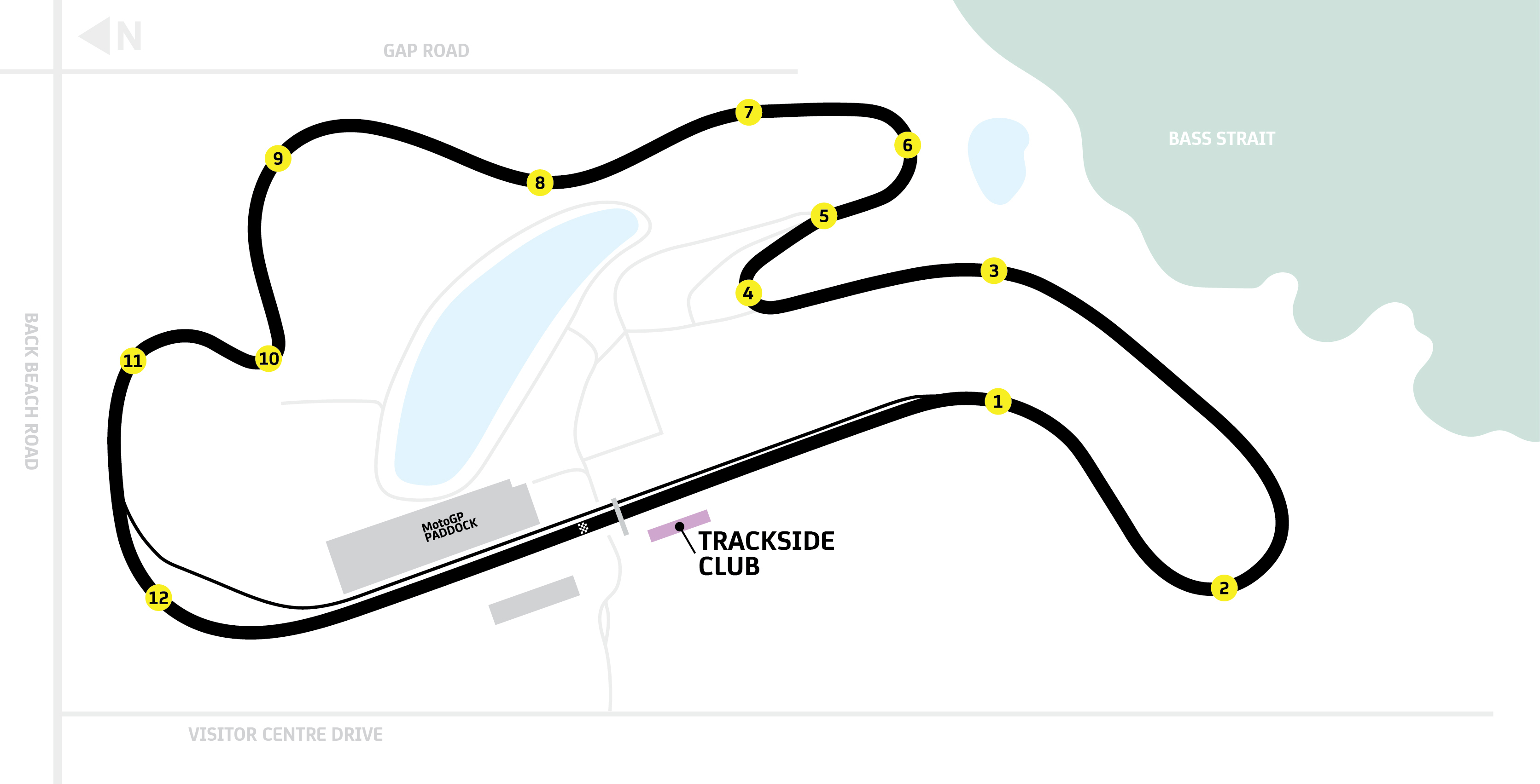 Trackside Club Presented by Spokes Map